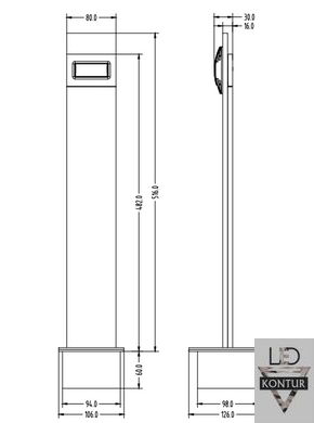 Светодиодный газонный светильник LL-4