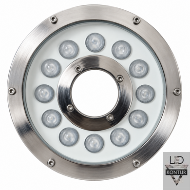 LED прожектор для фонтана IP68 12W RGB AC24V с пультом ДУ &Oslash;180х85 мм