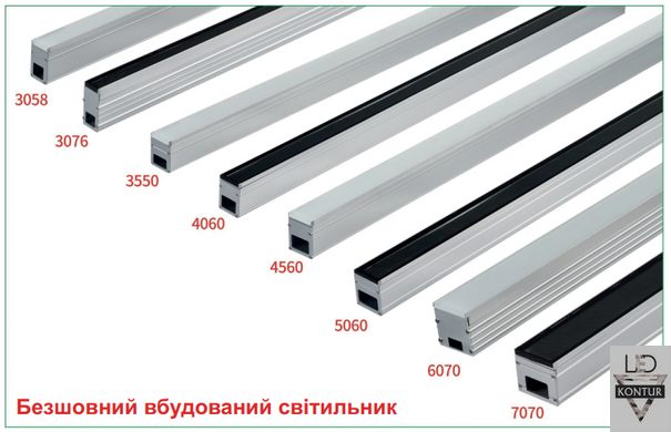 Ґрунтовий лінійний LED світильник 12W IP67 IK10 (Тротуарний)