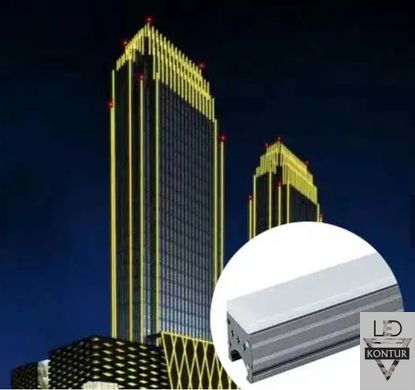Безшовні Лінійні LED Світильники 12W: Зовнішнє Архітектурне та Декоративне  Освітлення IP65