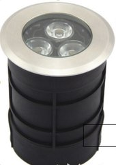 Грунтовий LED світильник 3W  із змінним кутом освітлення
