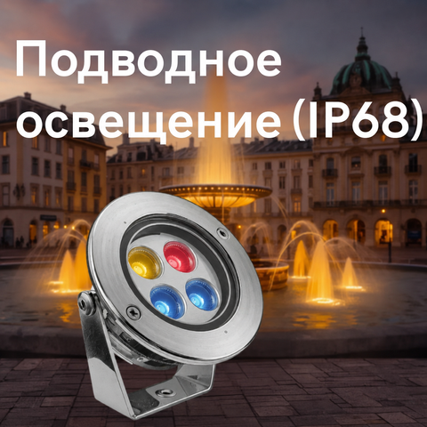 Подводное освещение IP68 от Led Kontur: светильники для фонтанов и бассейнов