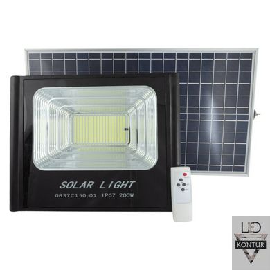 LED прожектор SX-200W на солнечной батарее