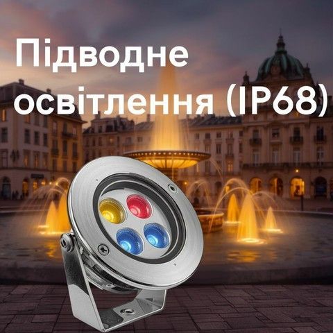 Підводне освітлення IP68 від Led Kontur: світильники для фонтанів та басейнів